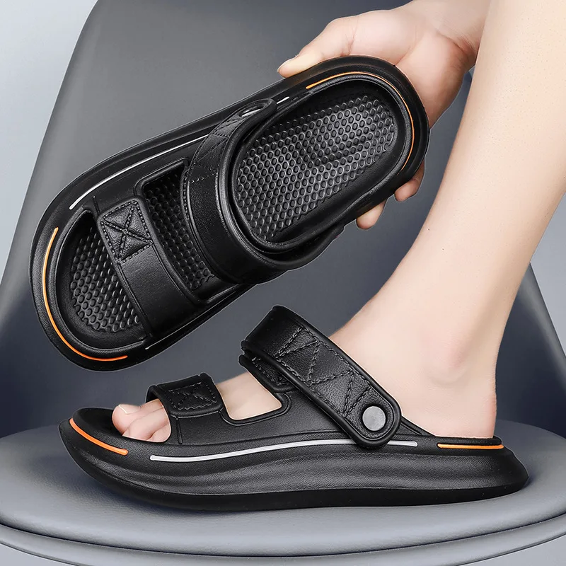 

Summer Men Slippers EVA Soft-soled Platform Slides Unisex Sneaker Sandals Casual Beach Shoes Women Indoor Outdoor Flip Flops