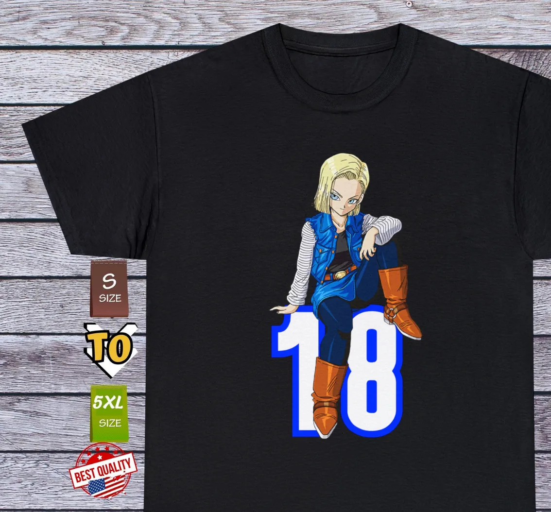 Футболка для косплея аниме Waifu Girl Ecchi 90s с Android 18 японская футболка манги