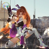 lol battle bunny miss fortune costume cosplay suit shoes wig outfit