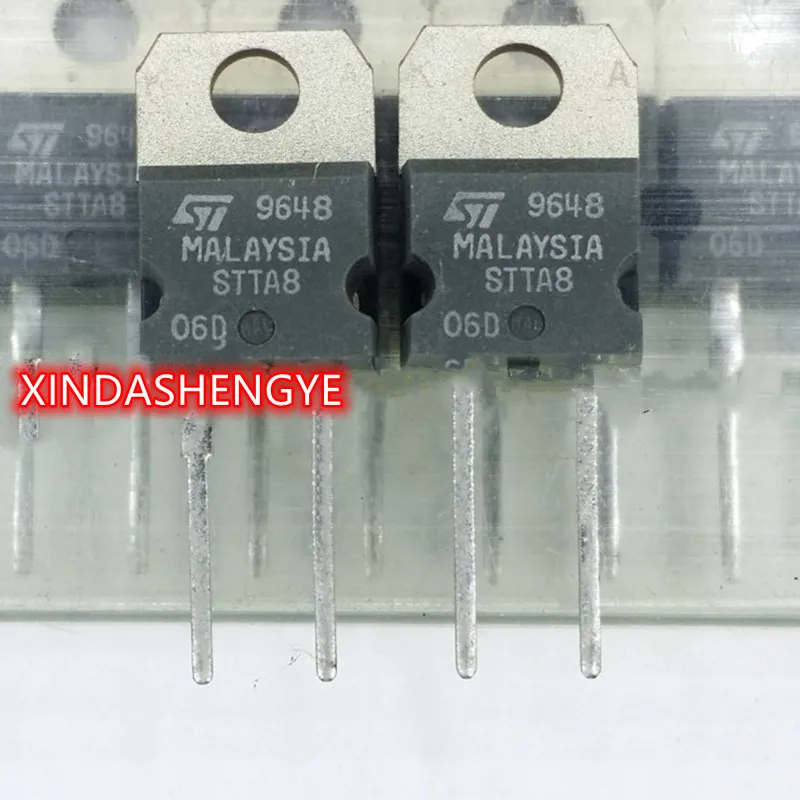 

10PCS STTA806D Fast Recovery Diode 8 A/600V In-Line TO-220