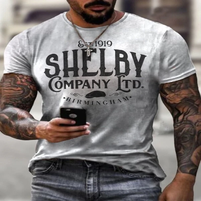 

2022 Street Casual Retro T-Shirt Fashion Oversized Men's T-Shirt New Summer Casual 3D Printed Letter Print T-Shirt