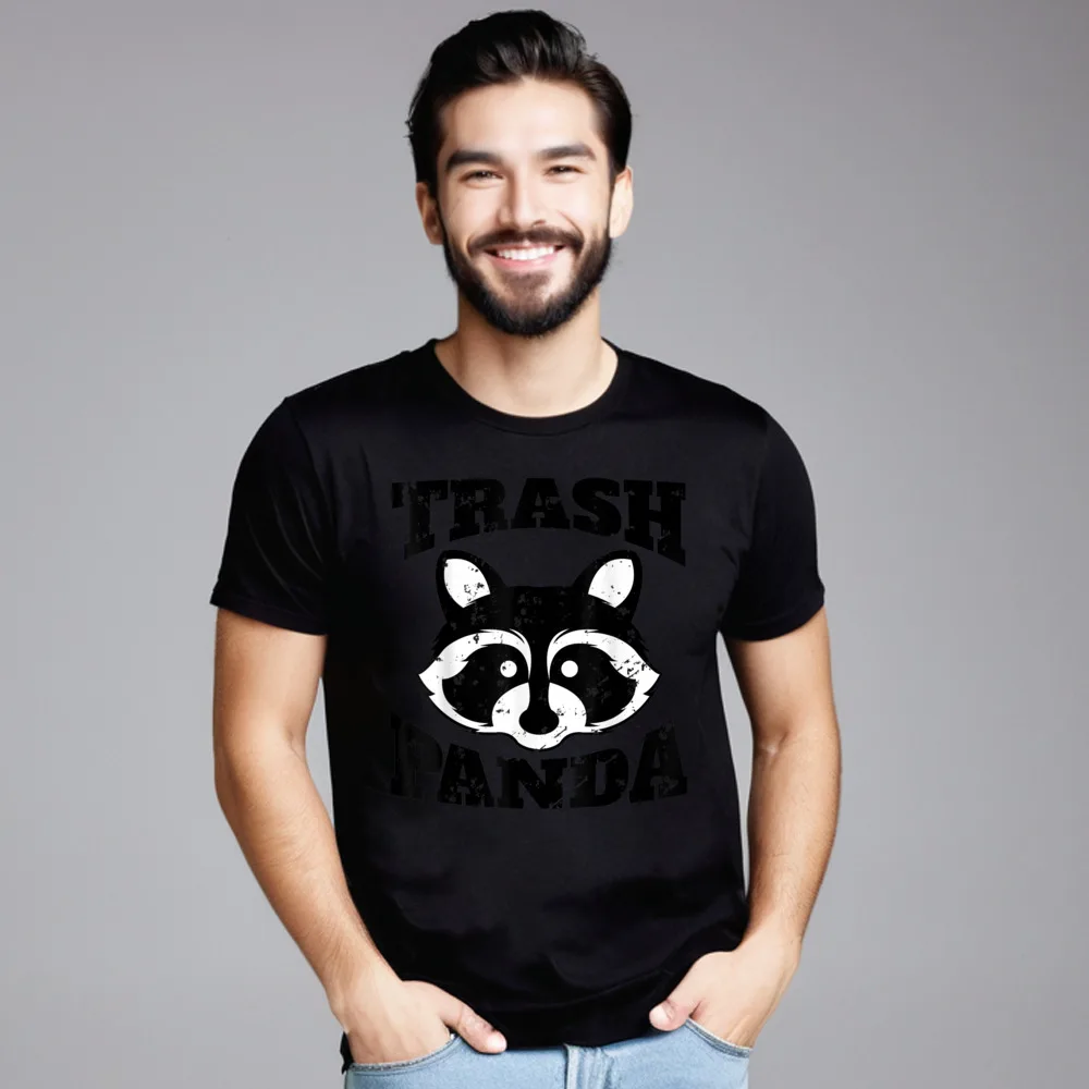 Нормальный Save the Trash Pandas Забавные футболки Идея подарка Скидка День влюбленных
