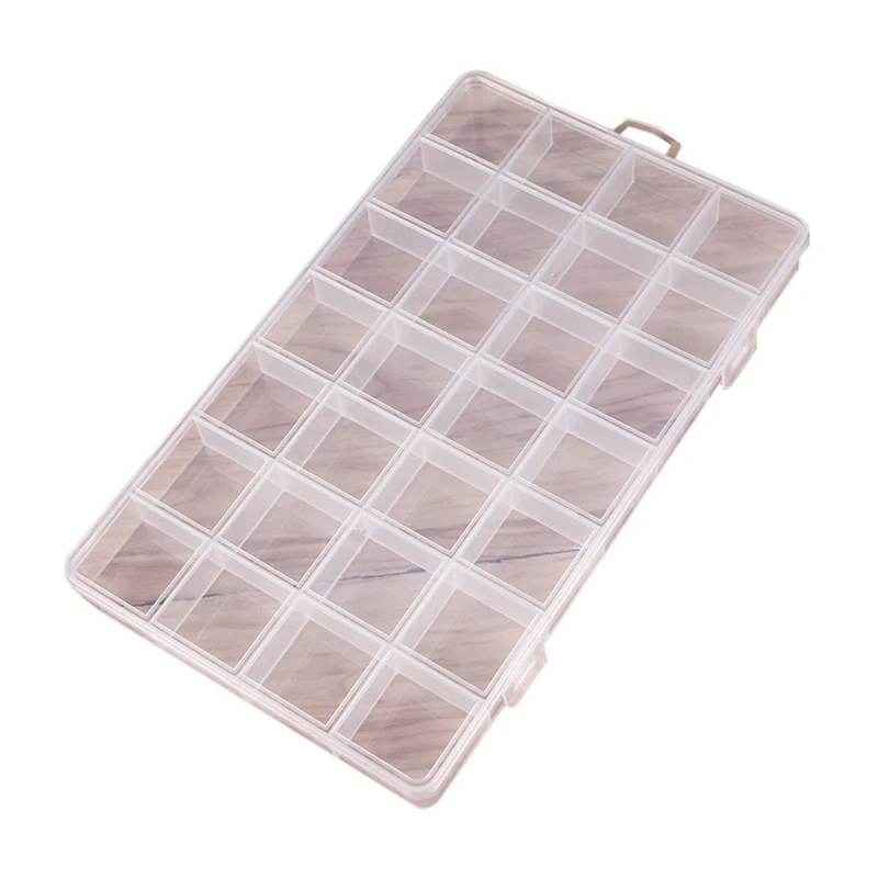 

Large Plastic Organizer Box 28 Compartments Container Storage Box Rectangle Box-Case for Jewelry Findings Boxes