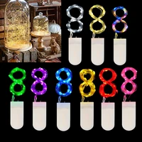 5pcs copper wire led string lights holiday lighting fairy lights garland for christmas tree wedding party decoration lamp cr2032