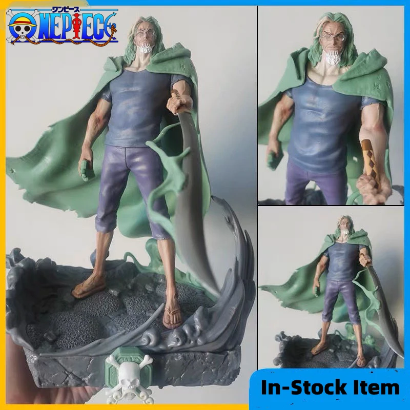 

32cm One Piece Silvers Rayleigh Anime Figure Gk Action Figure Dark King Figurine PVC Statue Collection Decoration Model Toy Gift