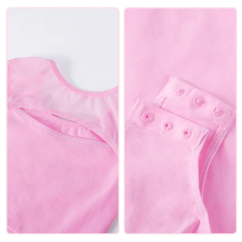 Ballet Leotards Dance Leotard Dancing Bodysuit Leotards Girls Cotton Splice Sleeveless Gymnastics Leotard