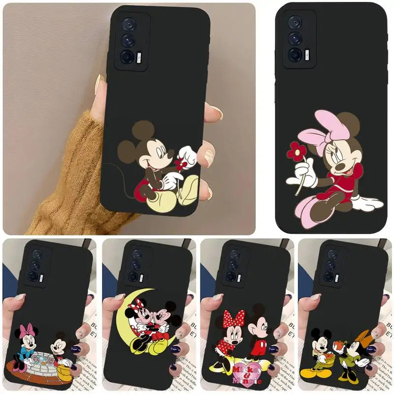 

Mickey Minnie Couple Phone Case Black Soft For VIVO S1 Y95 Y93 Y20 Y30 Y50 Y75 V19 V17 V15 Pro X60Pro NEX 3 Shell Coque