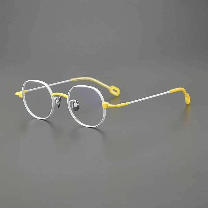 Оправа для очков мужчин и женщин из чистого титана винтажная японская оправа