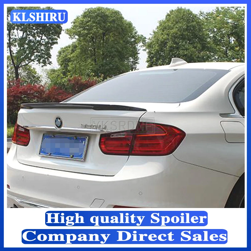 

KLSHIRU для BMW F30 F35 3 серии M3 320i 323i 325i 328i 2013-2016-2019, неокрашенный праймер из АБС-пластика, задний спойлер для крыши