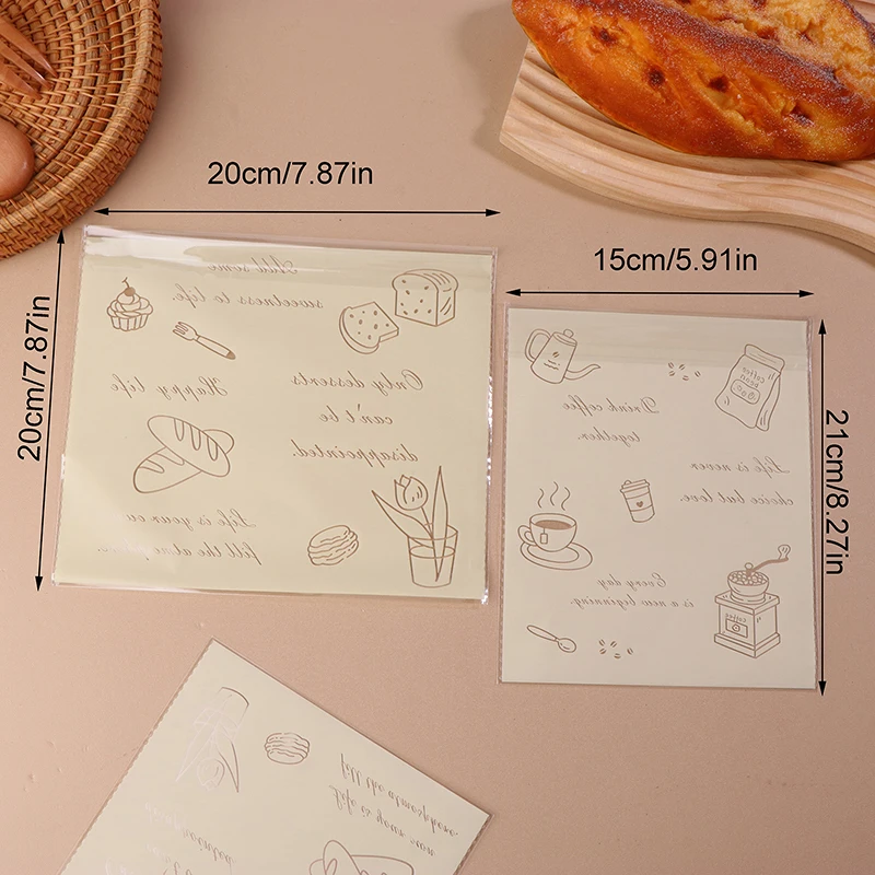 50 шт. в упаковке мультяшные пакеты для упаковки хлеба сэндвича милый кролик кошка