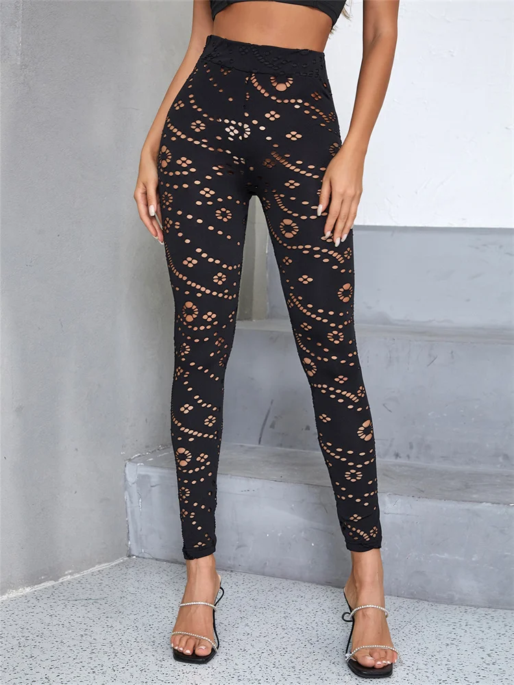 

Женские хипстерские штаны ingrering, летние, однотонные, с завышенной талией, с узором