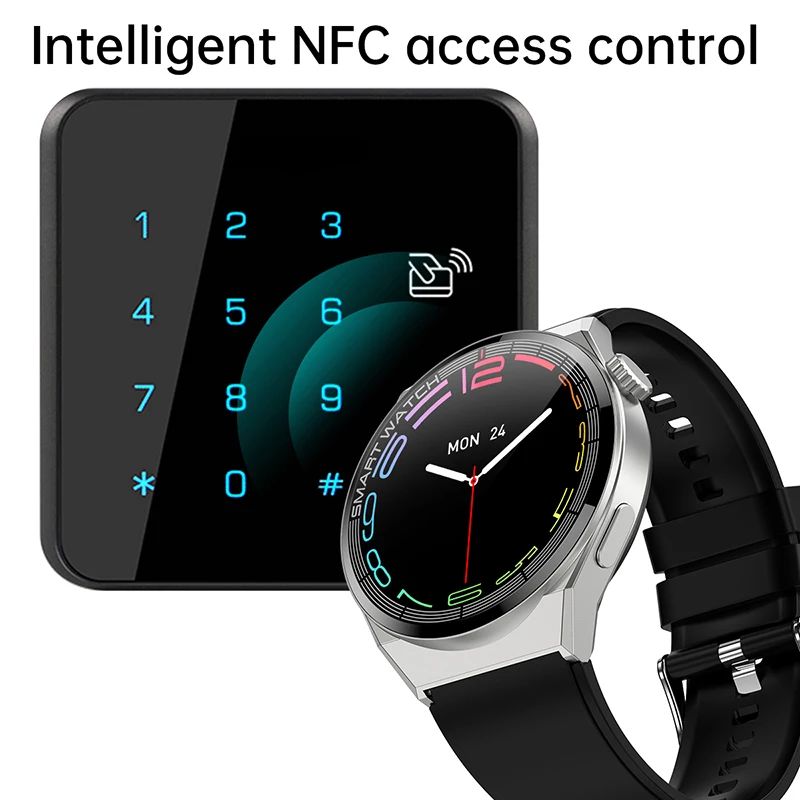Смарт-часы мужские водонепроницаемые с поддержкой NFC 360*360 пикселей |