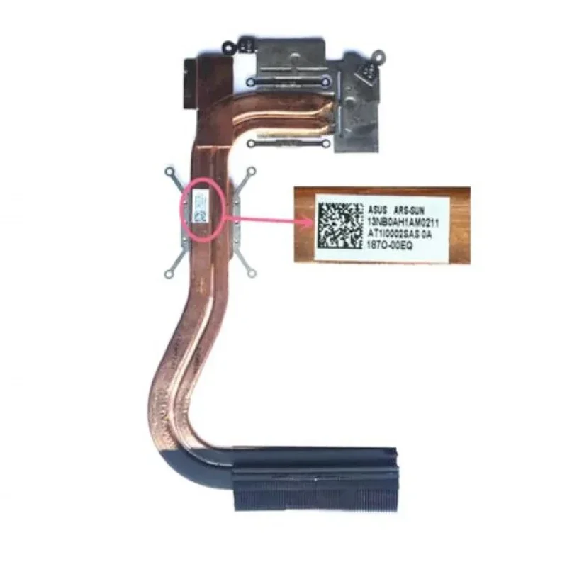 Оригинальный теплоотвод для ноутбука кулер процессора Asus n551v n551vw n551vm g551v g551vw g58v