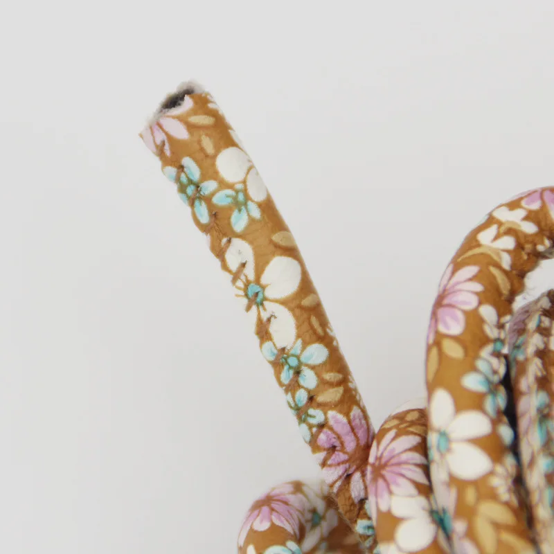 6 мм Леопардовый цветочный полиуретановый сердечник японский стиль ошейник для