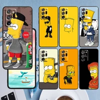 kid the simpson disney for samsung note 20 ultra 10 pro lite 9 8 f52 f42 f22 m21 m60s m62 m31 m12 m32 black tpu phone case