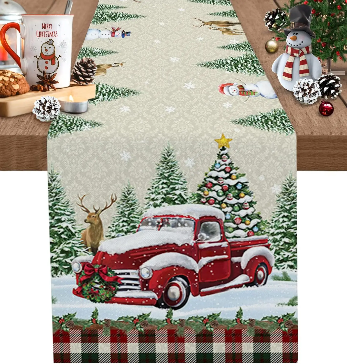 

Льняная дорожка для стола 150x33 см