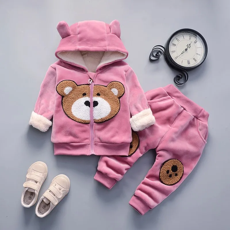 

LF-Fashion Baby Boys/Girls Clothes 0-5 Years Autumn Winter Warm Two-Piece Suit Outfits Suit Newborn Baby Infant Clothing Sets