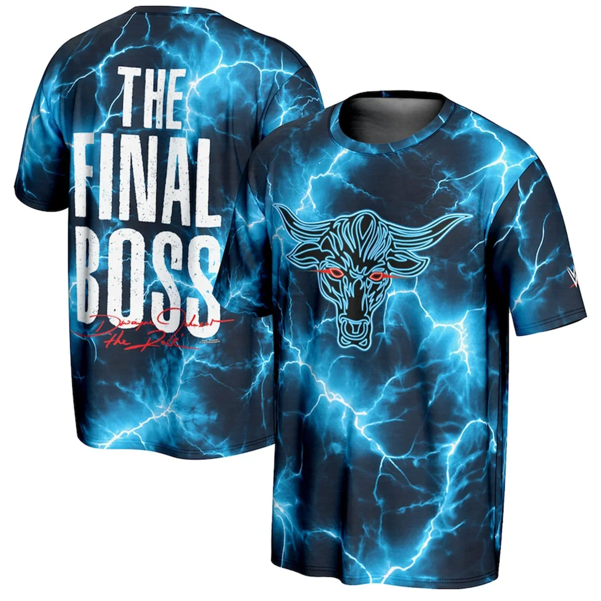 Фото Футболка The Rock ProSphere The Final Boss, мужская футболка с 3D принтом, уличная модная спортивная футболка WWE, одежда с круглым вырезом №1