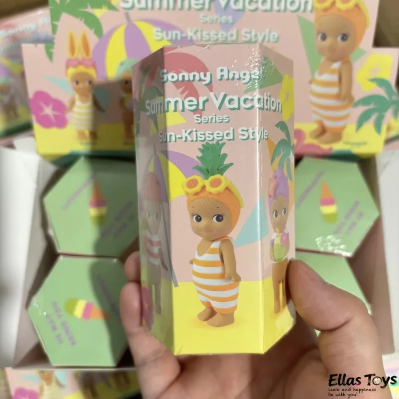 Мини-фигурка Sonny Angel из серии «Летние каникулы»: Стиль «Поцелуй солнца», Сюрприз-бокс, мини-фигурка с загорелой кожей, коллекционные игрушки (art.: 3920dbc4f145e) - 3920dbc4f145e
