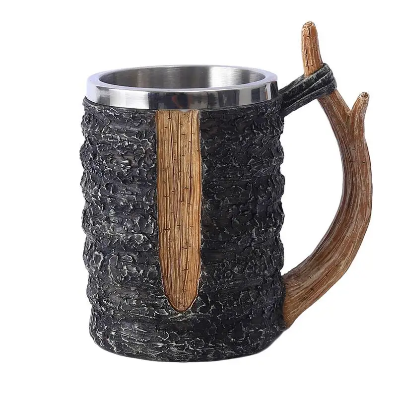 Кофейная кружка из смолы, портативная чайная кружка Coofee, многоразовая декоративная кружка для пива, питьевой инструмент большой емкости для дома, кухонные аксессуары