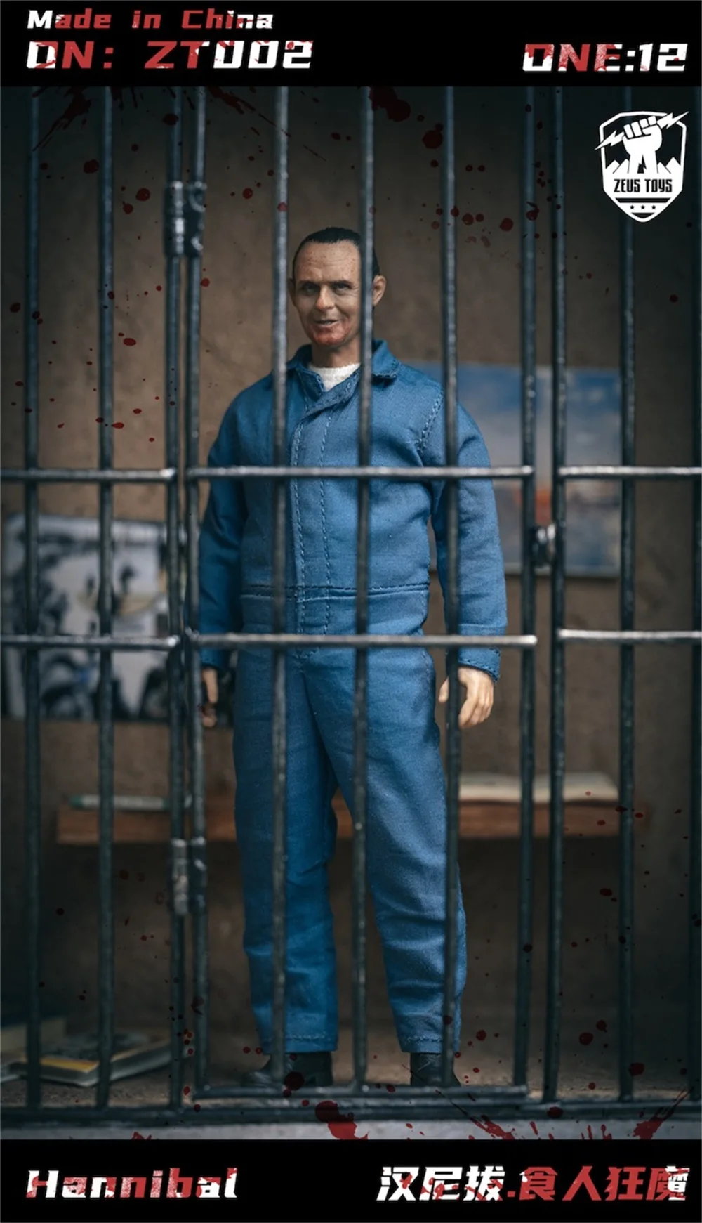 

For Sale 1/12 ZEUS TOYS ZT002 Silent Killer Hannibal 2 Head Sculpture 2 Body Full Set Moveable Figures For Fans Collection