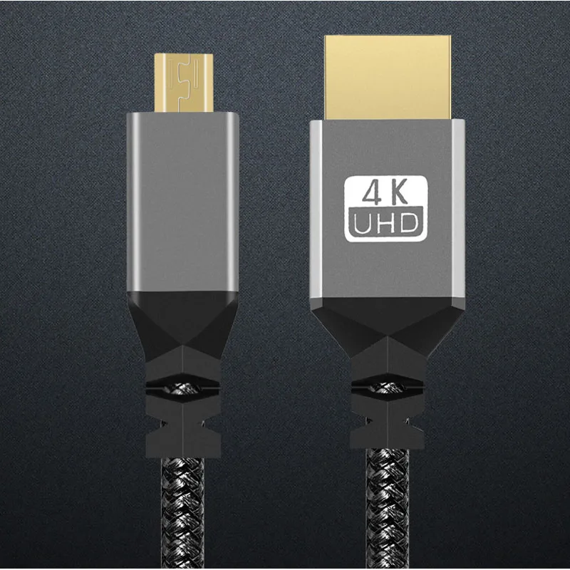 Фото Нейлоновая оплетка HD 4K @ 60HZ V1.4 TPU HD 0,3 P, 1/1/5/7/1080/10M, кабель-удлинитель «Папа-папа» №4