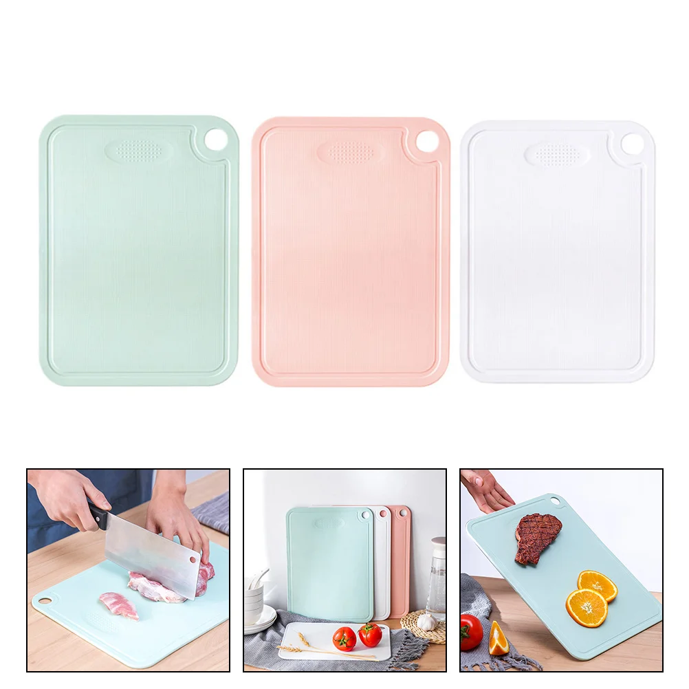 

3pcs Reusable Plastic Chopping Boards Kitchen PP Cutting Boards Household Kitchen Supplies