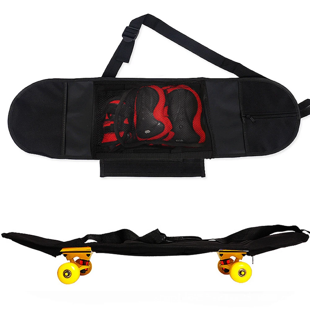 

Спортивный рюкзак для скейтборда, практичная сумка через плечо для скейтборда, сетчатый мешок с регулируемым ремешком, сумка для переноски Лонгборда