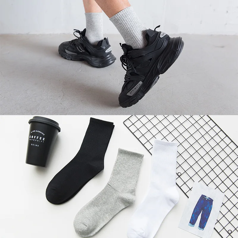 

Fashion Socks Women's Versatile Basketball Street Breathable Shoes Middle Tube Sports Cotton Lovers Harajuku Men's Man Funny