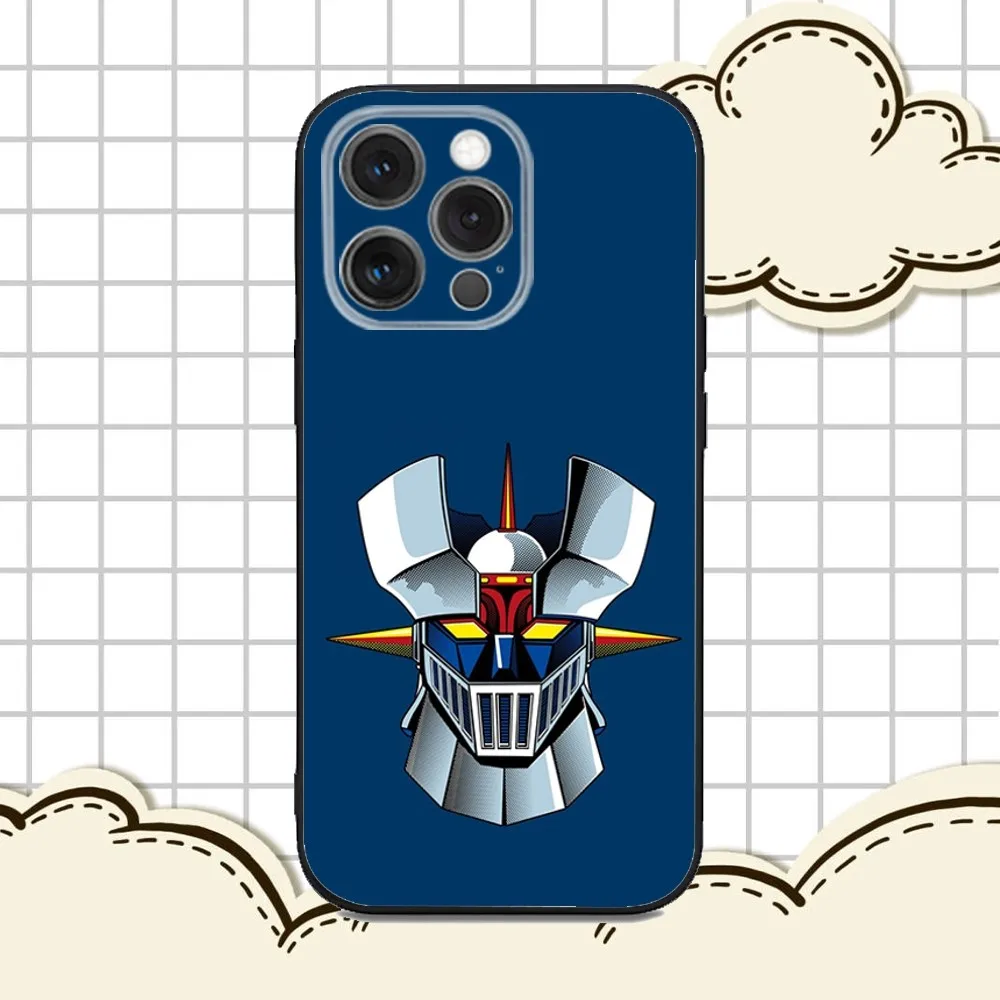 Фото Чехол для телефона M-Mazinger Z Robot для iPhone 16e,16,15,14,13,12,11,Pro,X,XS,Max,XR,Plus,Mini Soft Black Cover №2