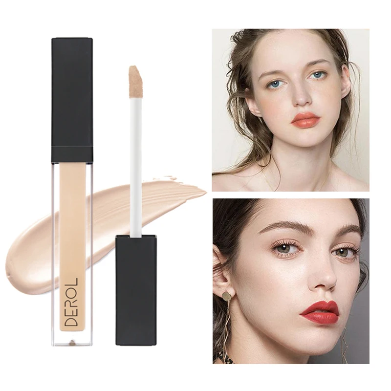 

6 Colors Face Eyes Liquid Concealer Cream Cover Dark Circle Acne Natural Make Up Effect Base Foundation Cream Whitening Cosmetic