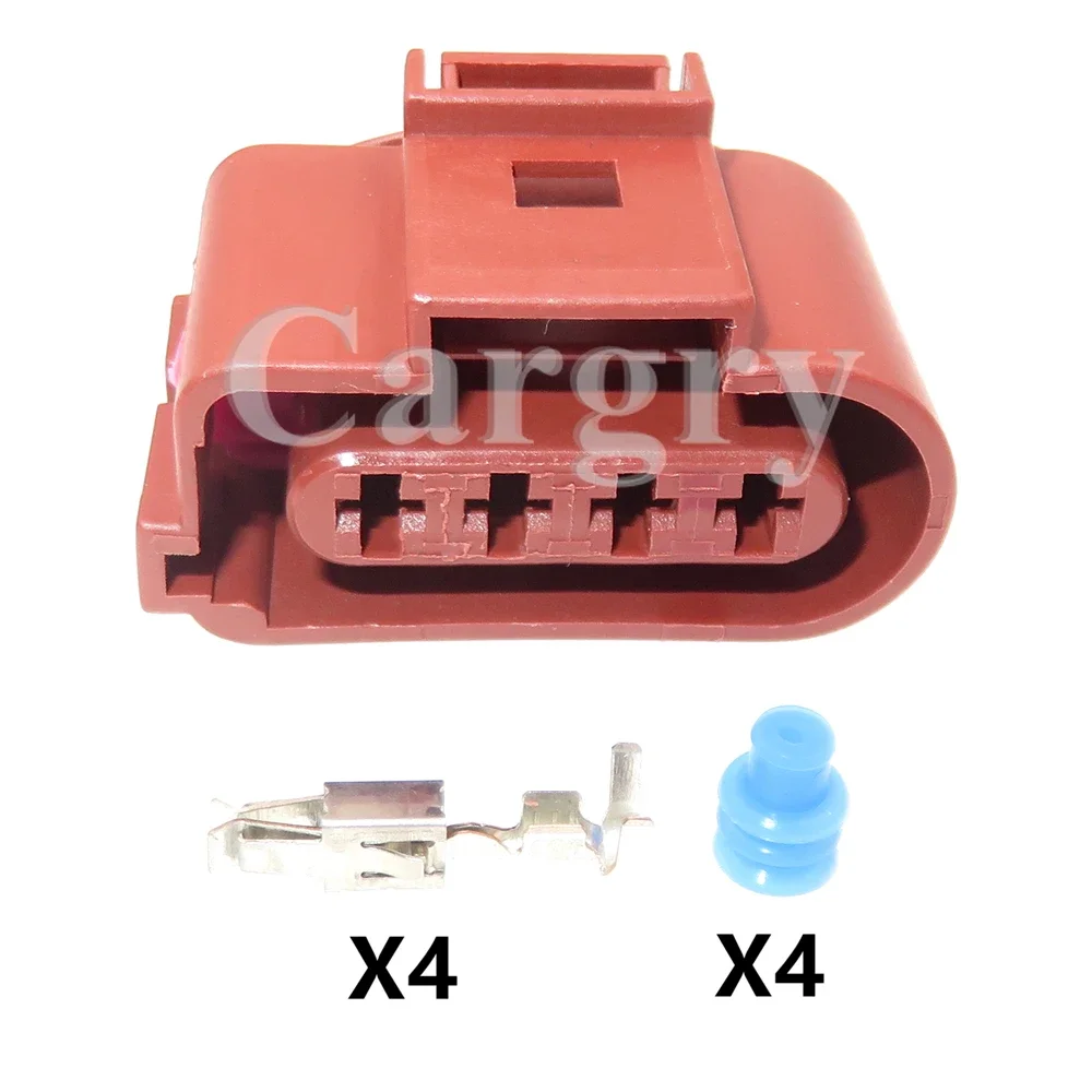 

1 комплект, 4P 1J0973824A 1J0973724A, жгут проводов катушки зажигания автомобиля, розетка переменного тока в сборе, автоматический датчик кислорода, водонепроницаемый разъем