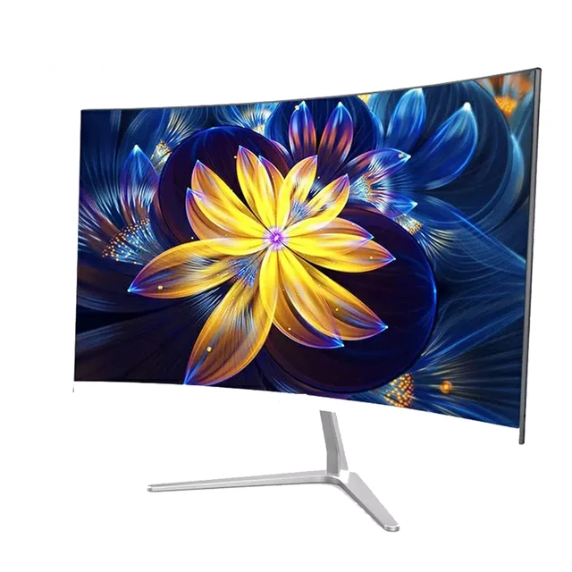 

inch Curved 75Hz Monitor Gaming Game Competition 23.8" MVA Computer Display Screen Full Hdd input 2ms Respons HDMI/VGA