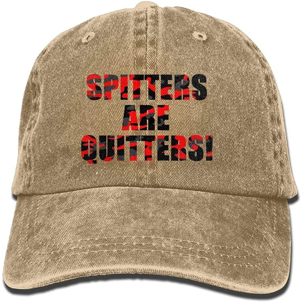 

bowlife Spitters are Quitters Denim Cap Dad Cap