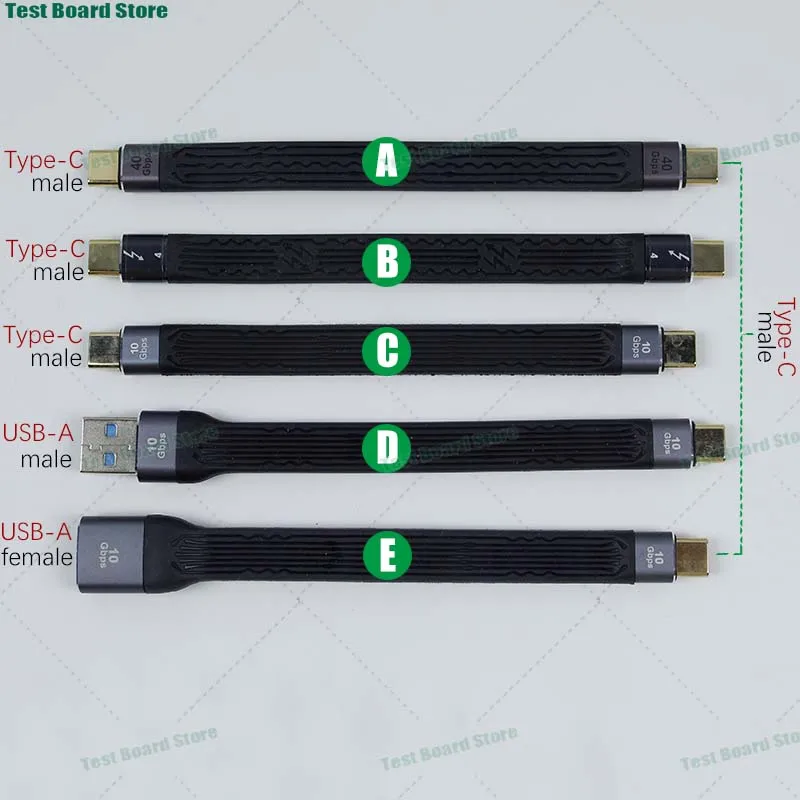 1 шт. 40 гбит/с USB4 USB C к C-type FPC кабель для зарядки и передачи данных PD100W 8K60Hz USB3.2 10 iPhone 15