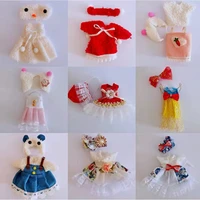 new 16cm doll clothes dress up princess bjd doll clothes suit with headdress skirt bjd dolls girl play house toys accessories