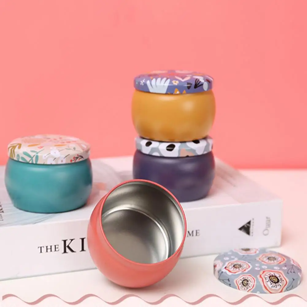 

Tinplate Storage Box Stylish Round Tinplate Container for Hairpins Earrings Rings Candies Tea Versatile Mini Storage Box Ring