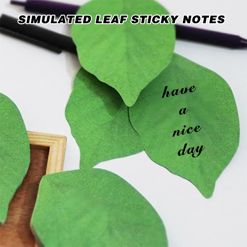 

Simulate Leaves Memo Pad Notepads List Bookmark Note Paper Message Post Cute Stationary Supplies Office Accessories Sticky Notes
