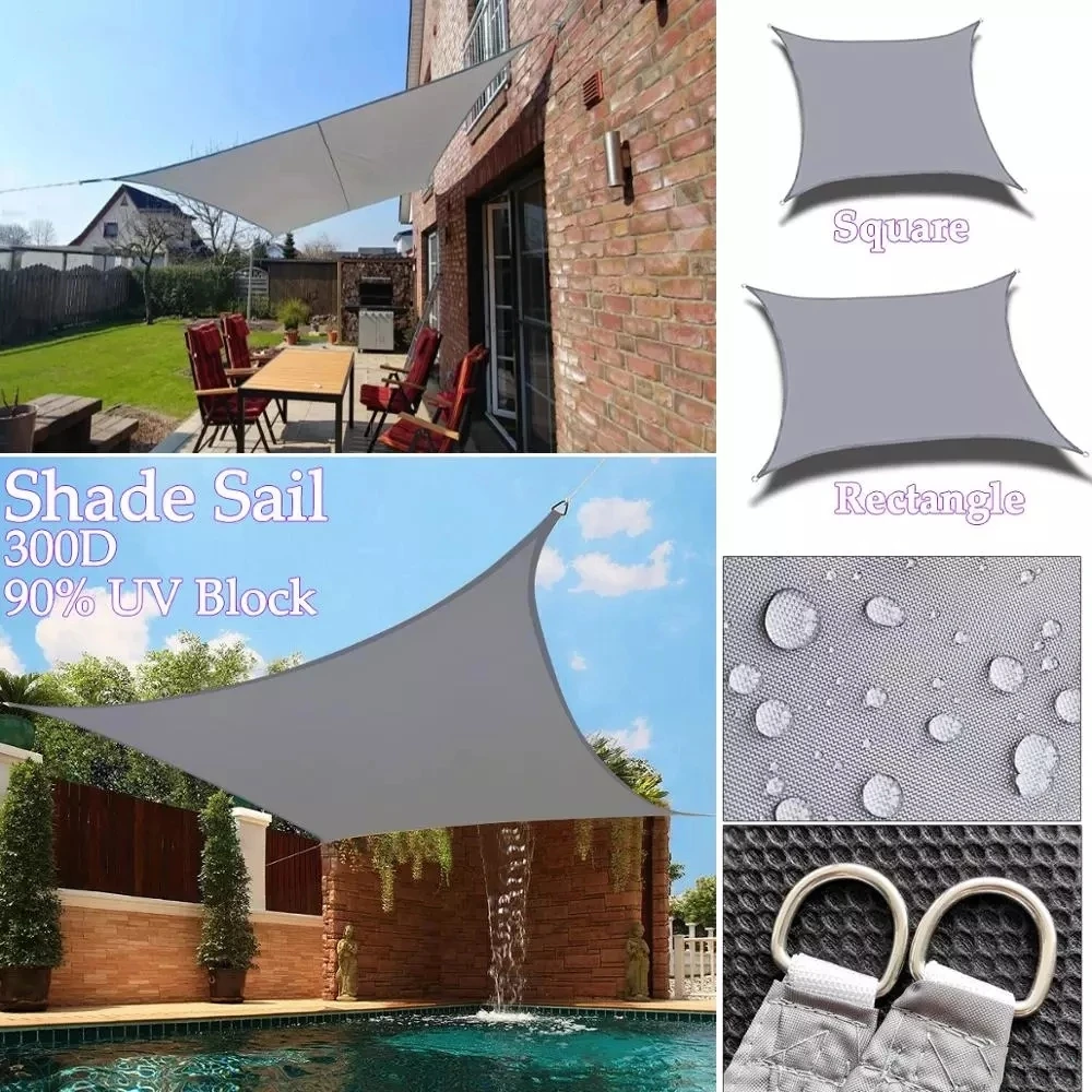 

300D awningSummer outdoor waterproof anti-UV shade canvas Oxford cloth sunscreen rain cover garden courtyard awning