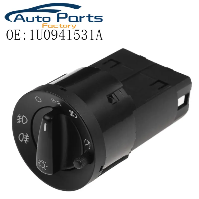 

New Car Headlight Switch Knob Button Fog Headlight Lamp For Audi Skoda Octavia VW Golf IV 97-03 1U0941531A