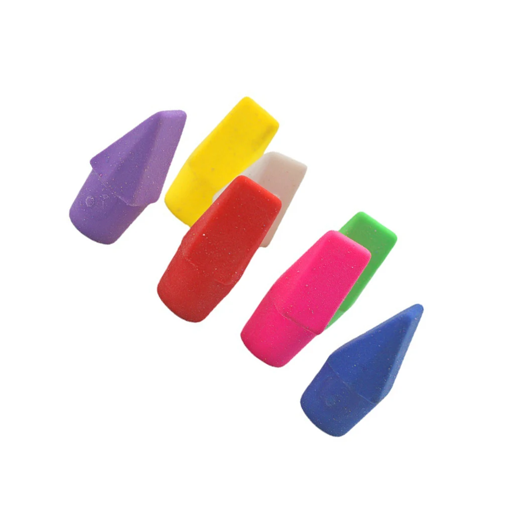 

120 Pieces Color Random Universal Pencil Erasers Erasing Too Replacement Children Portable Pen Caps Accessories