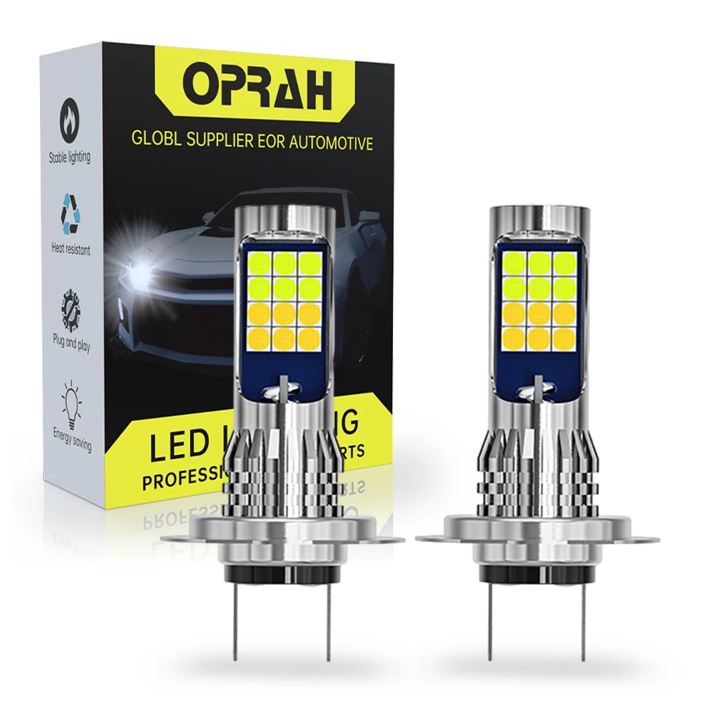 Oprah 2 шт. противотуманные фары лампы для автомобильных фар головного света H7 H11 H3