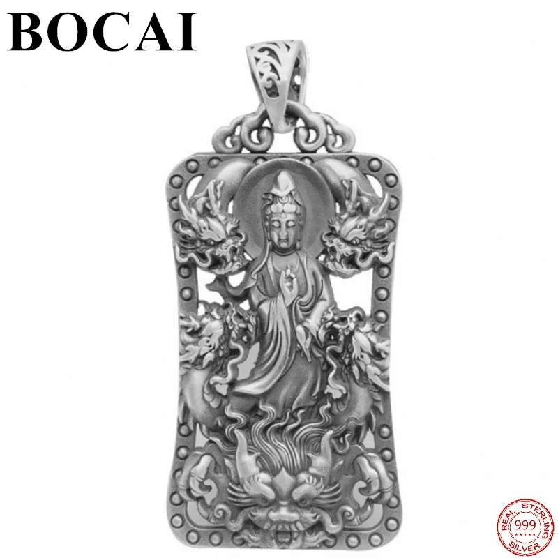 Подвеска BOCAI S999 из стерлингового серебра в ретро-стиле модная Личность