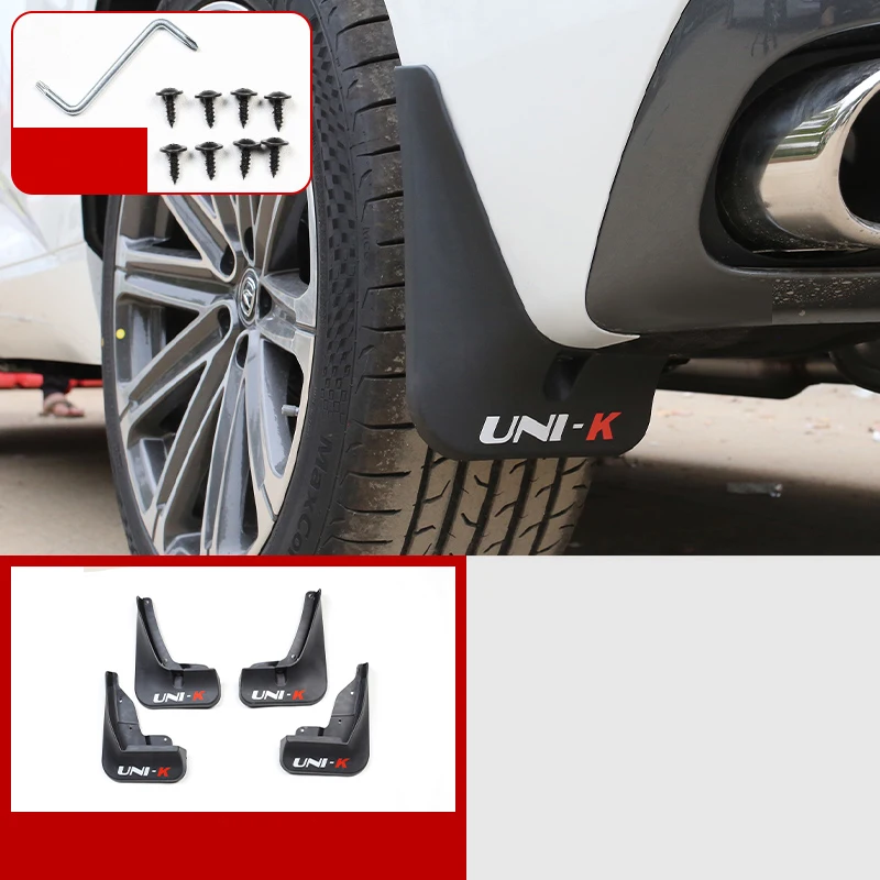 

Автомобильные брызговики, пластиковые крылья, расширители, брызговики, внешние брызговики для Changan UNI-K UNIK 2021-2024, аксессуары