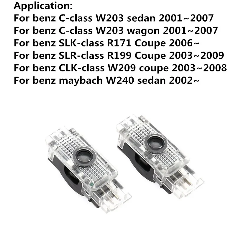 

2 шт., аксессуары для автомобильных дверей Mercedes Benz C Class W203 CLK W209 W240 SLK R171 SLR R199