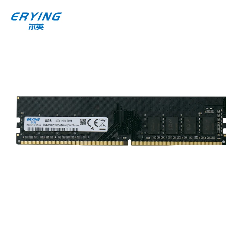 

ERYING Desktop RAM Memory 8GB DDR4 3200Mhz U-DIMM Gaming Memory Customized For i7 i9 Motherboard Kit(Without Heatsink)