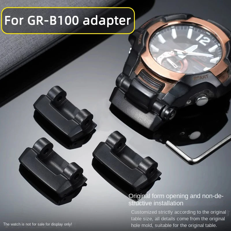 Фото GR-B100-1A модифицированный ремешок-адаптер для Casio g-shock 5536 Black Knight gr-b100 Разъем grb100 Резиновый ремешок-конвертер Ремешок 24 мм №1