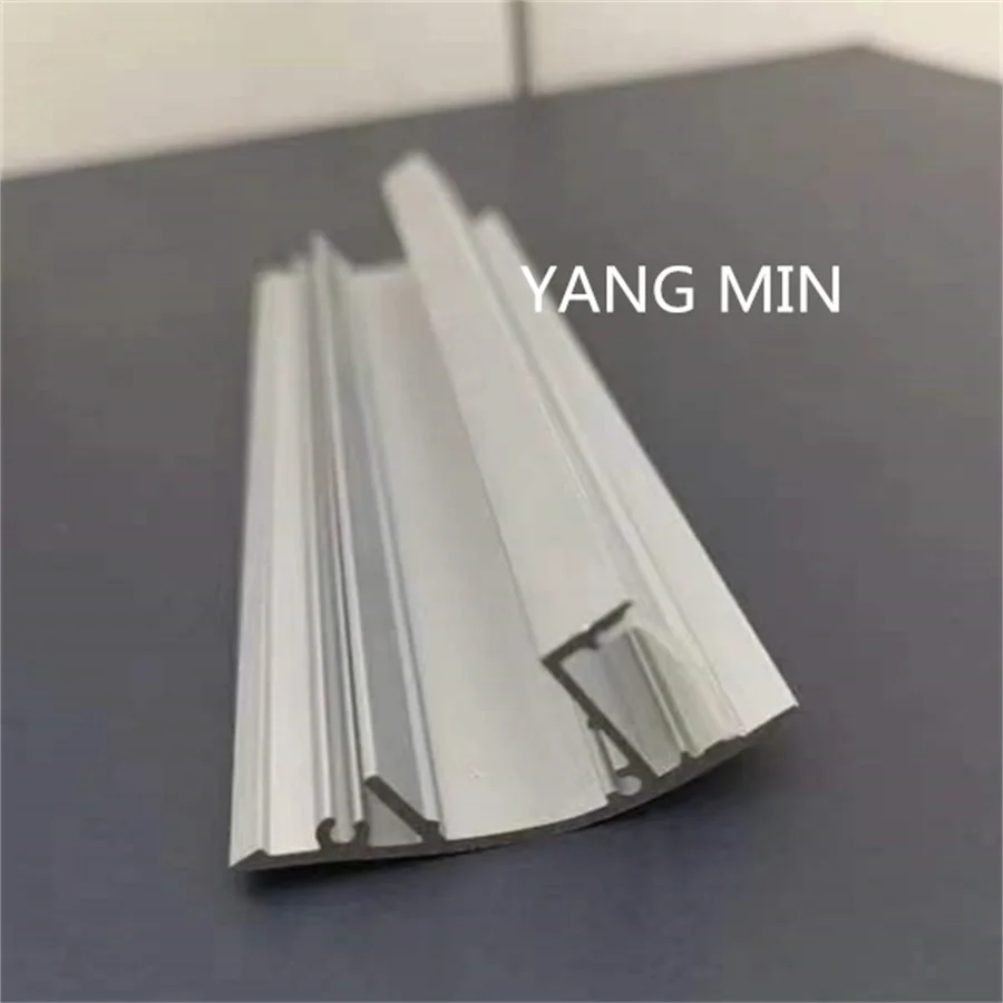 YANGMIN Бесплатная доставка 6, 6 футов/2 м 17x42 мм Серебристая внутренняя ширина 12 мм фотоалюминиевая канальная система с крышкой, заглушки