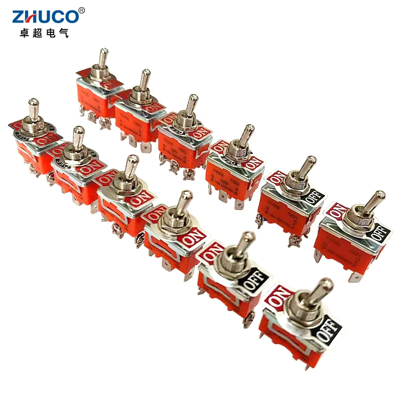1 шт. 1321C 15A 250 В переменного тока 12 мм монтажное отверстие ВКЛ DPDT 6 клеммных