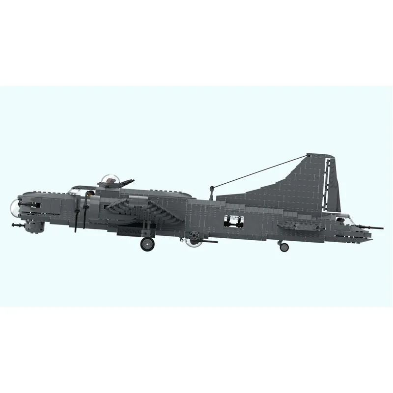 Конструктор MOC-175060: Модель бомбардировщика ВВС B-17, 1604 детали, развивающая головоломка, подарок на День рождения, Рождество, Новый год (art.: 3920db51f002e) - 3920db51f002e